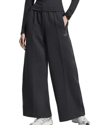 Pantaloni din bumbac cu croiala ampla Spacer, Negru carbon