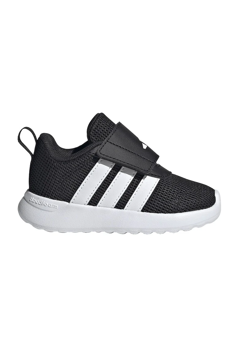 Pantofi VL Move de plasa si piele ecologica cu velcro, Negru/Alb optic