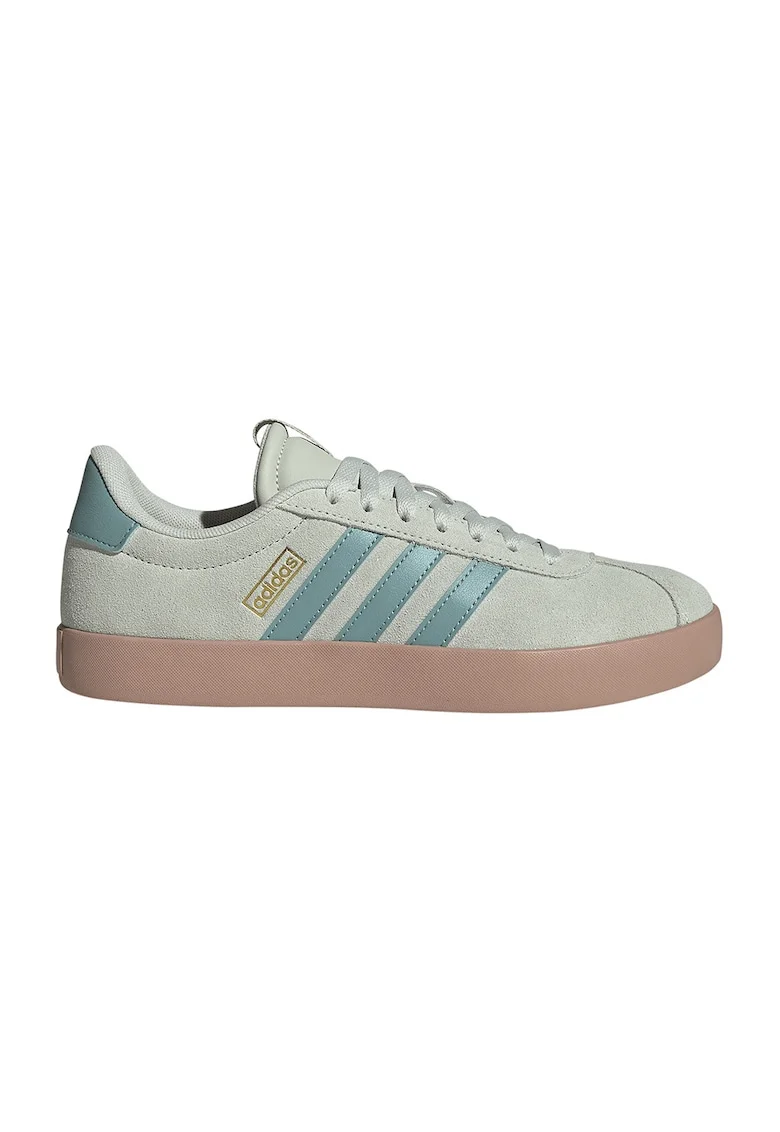 Pantofi sport VL Court 3.0 de piele intoarsa, Verde pal
