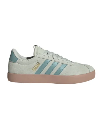 Pantofi sport VL Court 3.0 de piele intoarsa, Verde pal