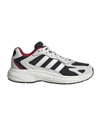 Pantofi sport Eclyptix 2000 Lamine Yamal cu insertii de plasa, Alb fildes/Negru