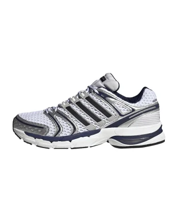 Pantofi sport Adistar Control 5 cu insertii din plasa, Alb optic/Argintiu