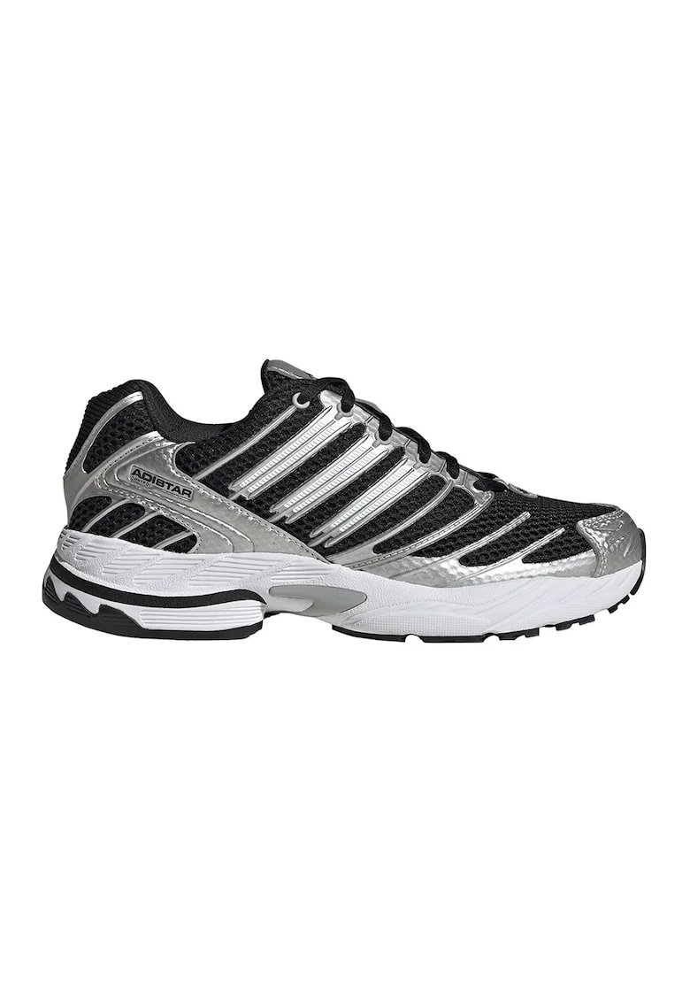 Pantofi sport Adistar Control 3 cu insertii din plasa, Negru/Argintiu
