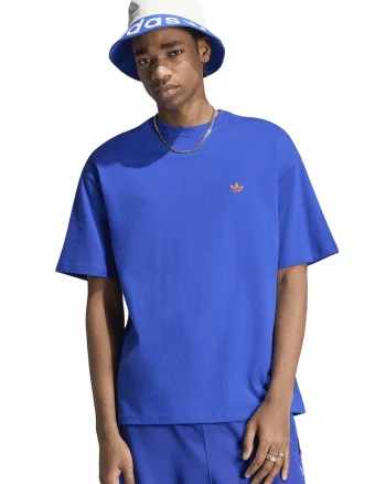 Tricou lejer cu decolteu la baza gatului Essential, Albastru royal