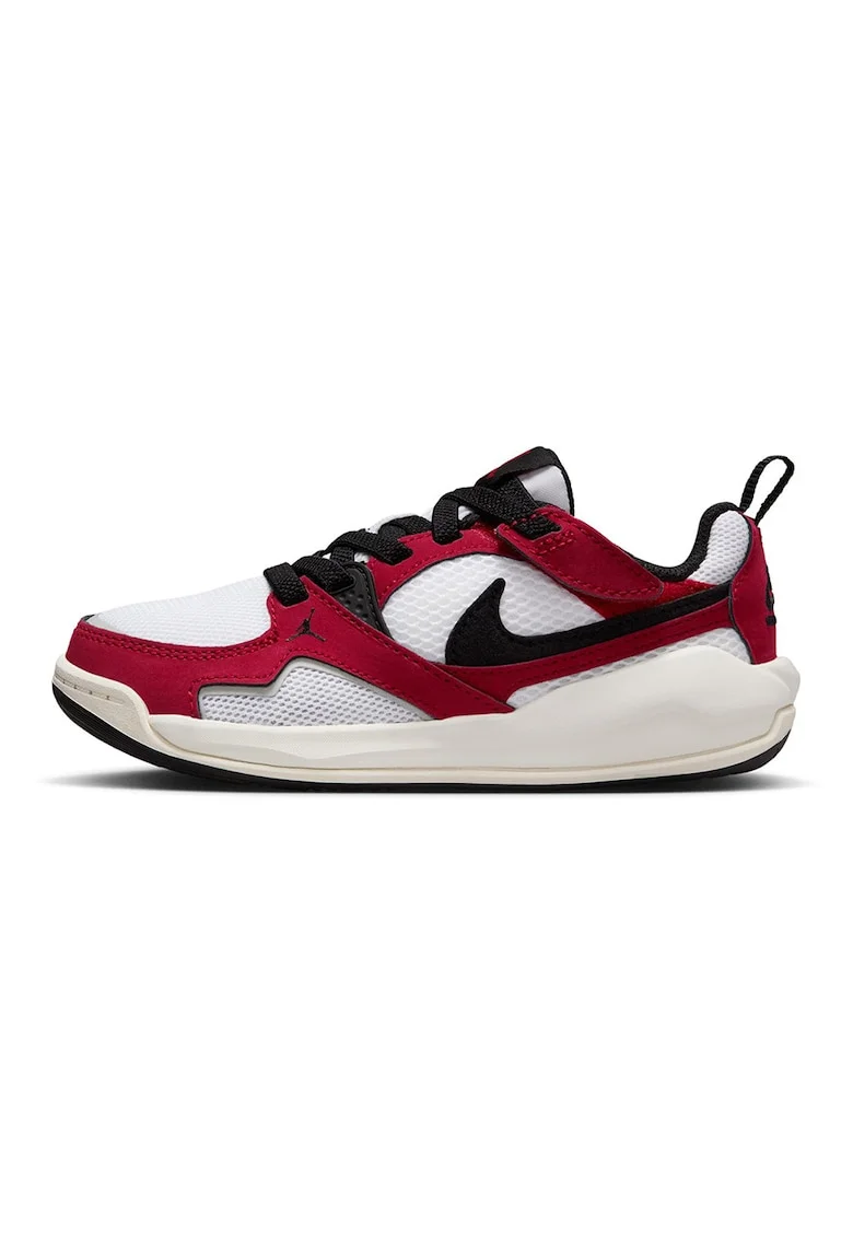Pantofi Jordan CMFT Era cu garnituri din piele pentru baschet, Negru/Gri deschis