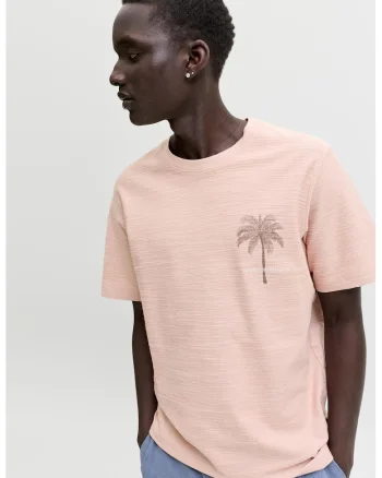 Tricou de in si bumbac organic, Nude rose