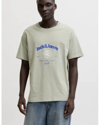 Tricou de bumbac organic cu decolteu la baza gatului, Bej deschis