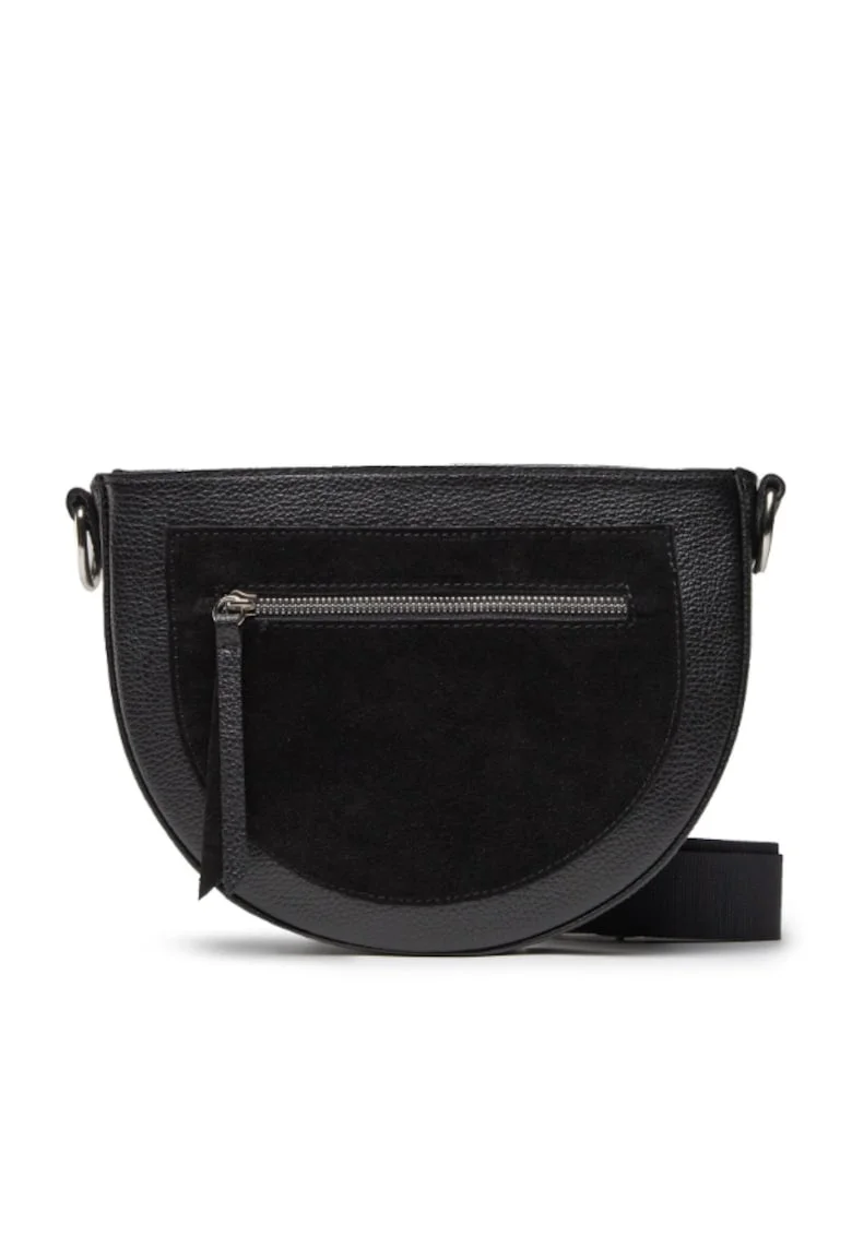 Geanta dama,  301787556, Piele naturala, Negru