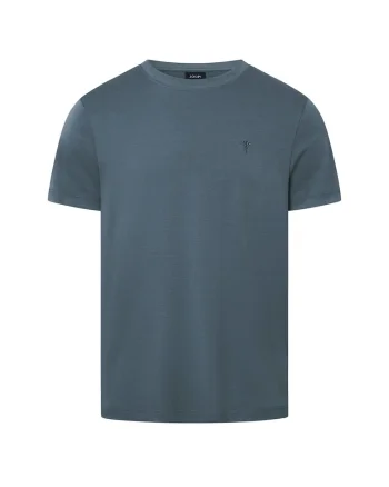 Tricou din bumbac cu decolteu la baza gatului Priamo