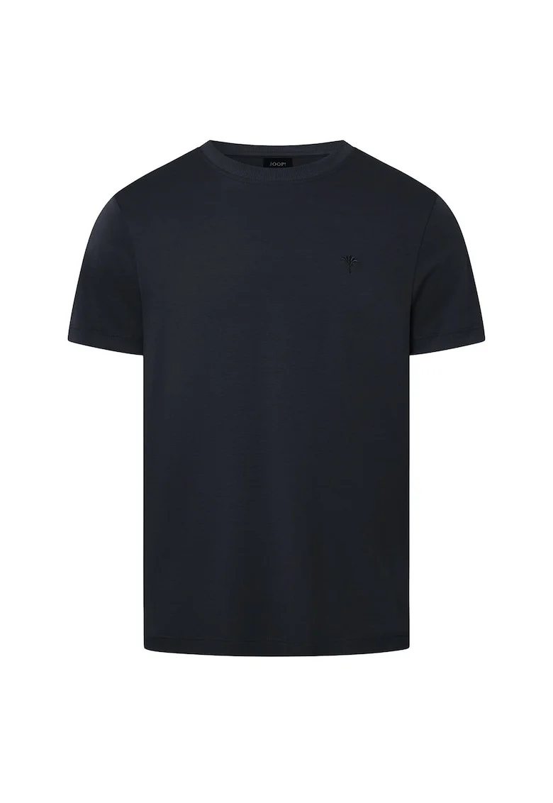Tricou din bumbac cu decolteu la baza gatului Priamo