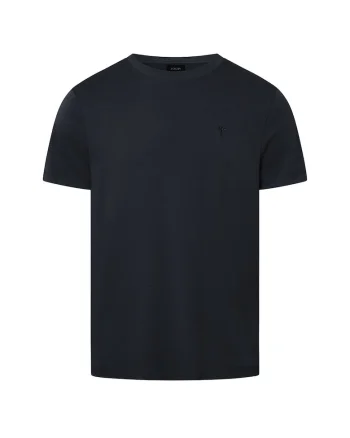 Tricou din bumbac cu decolteu la baza gatului Priamo