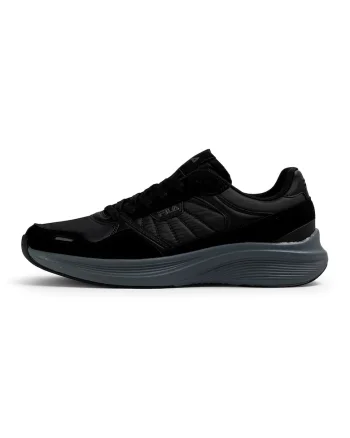 Pantofi sport cu garnituri de piele intoarsa Skyleap, Negru/Gri inchis