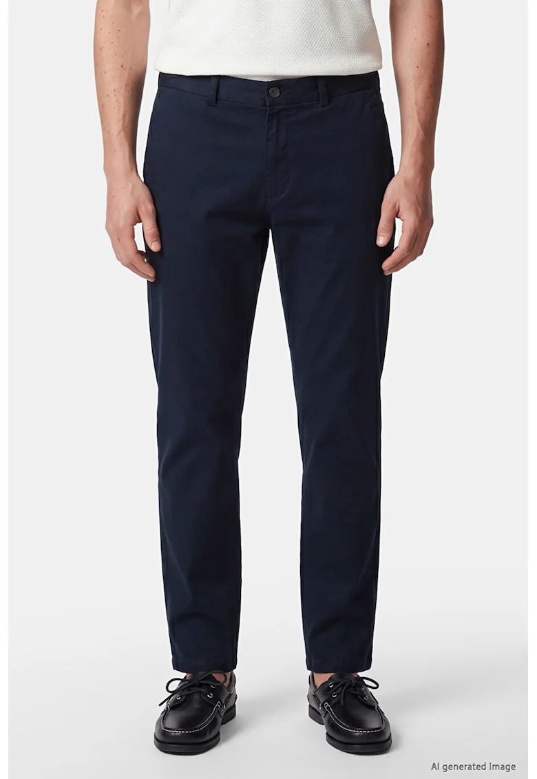 Pantaloni chino cu croiala dreapta, Albastru ultramarin