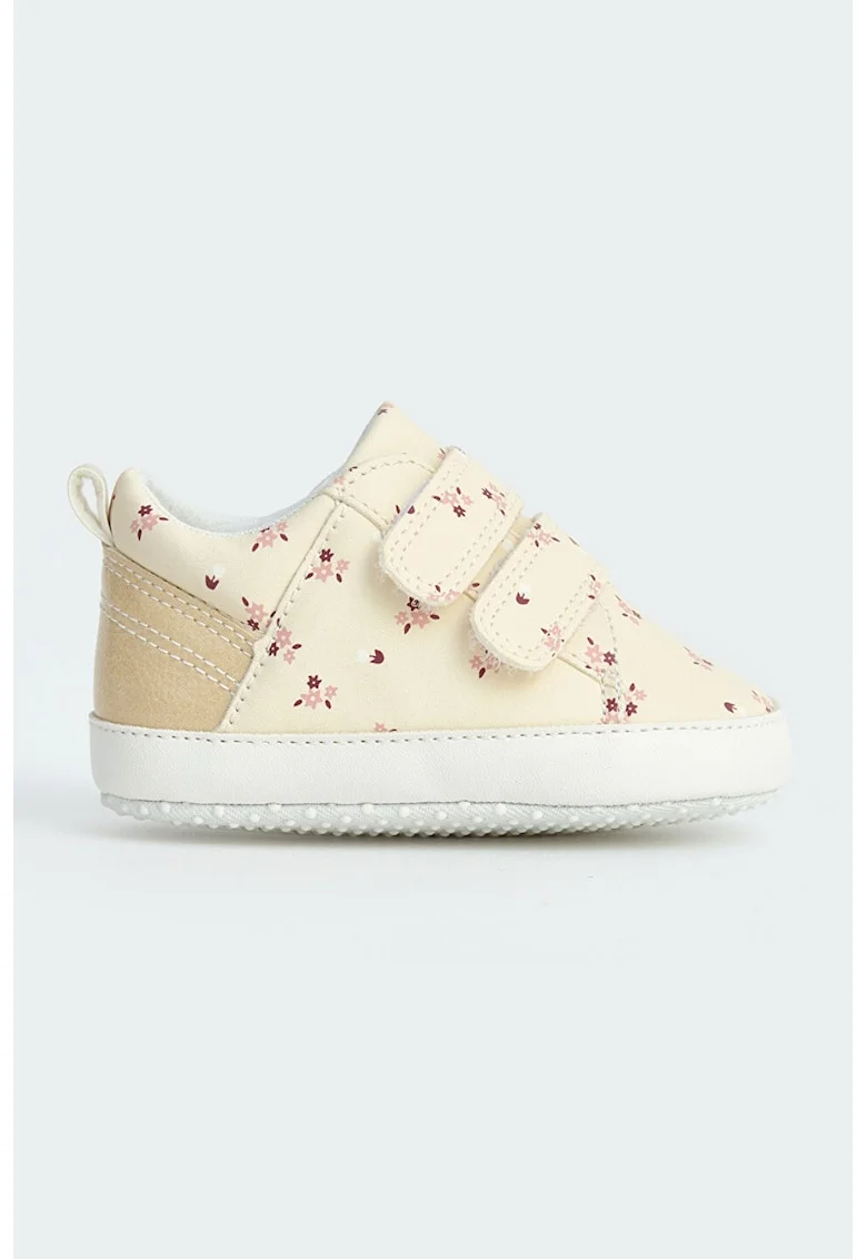 Botosei cu model floral, Bej