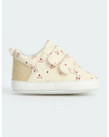 Botosei cu model floral, Bej