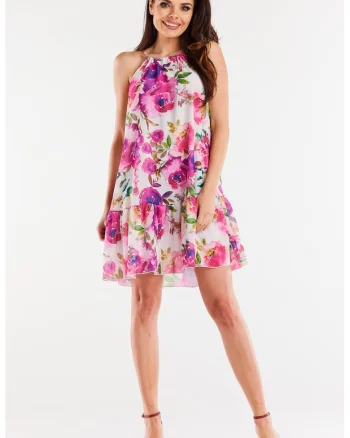 Scurta Rochie Floral Fara maneca, in A A499