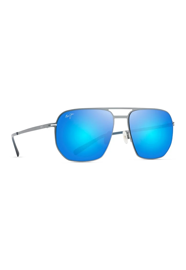 Ochelari de soare aviator polarizati, Albastru prafuit/Argintiu