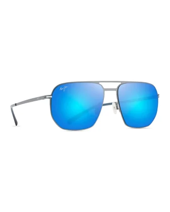 Ochelari de soare aviator polarizati, Albastru prafuit/Argintiu