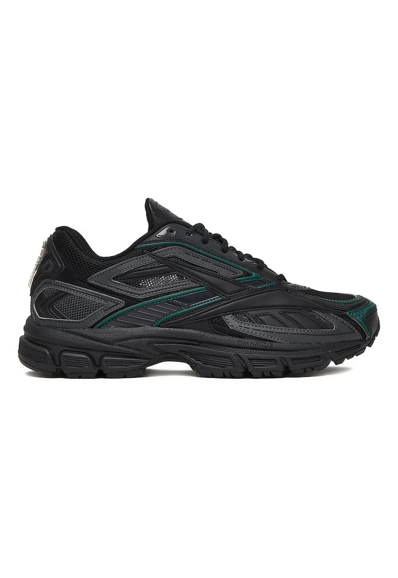 Tenisi barbati,  confort sporit, talpa groasa, negru/verde, material sintetic