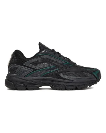 Tenisi barbati,  confort sporit, talpa groasa, negru/verde, material sintetic