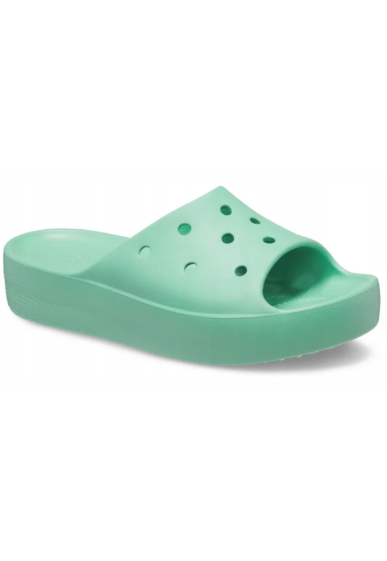 Saboti Femei, . Classic Platform Slide, Croslite, Verde,