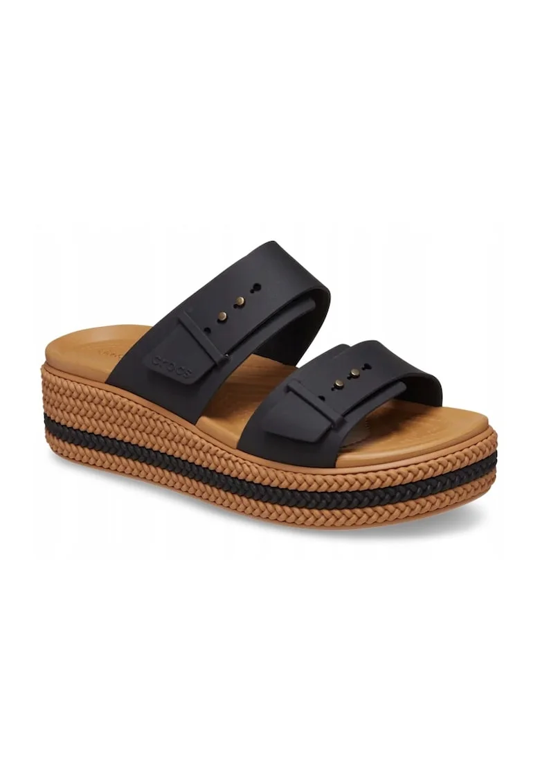 Slapi Femei,  Brooklyn Woven Buckle 209978, Negru
