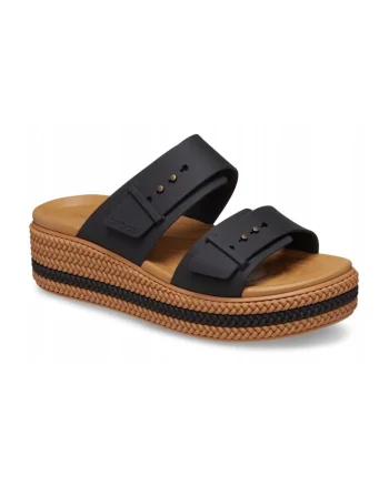 Slapi Femei,  Brooklyn Woven Buckle 209978, Negru