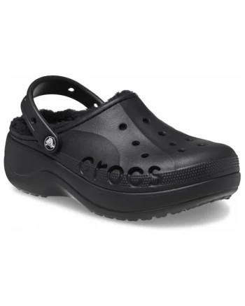 Saboti Izolati Femei,  Baya Lined Women Platform Clog, Negru, Verde