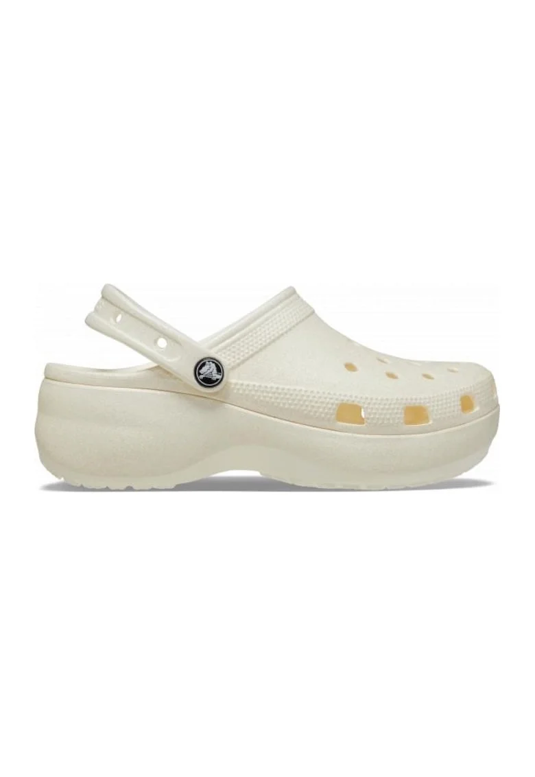 Saboti slingback flatform cu aspect stralucitor Classic, Verde