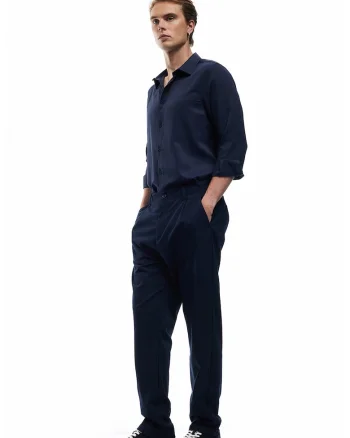 Camasa regular fit din amestec de bumbac