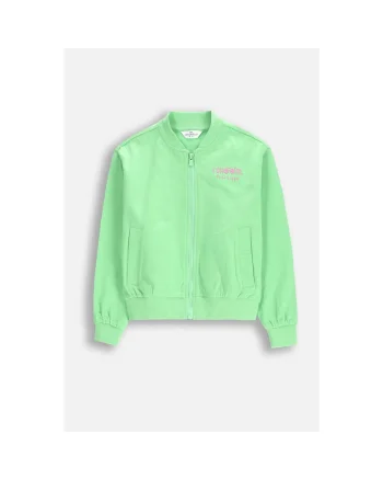 Jacheta bomber copii,  Bumbac, Verde