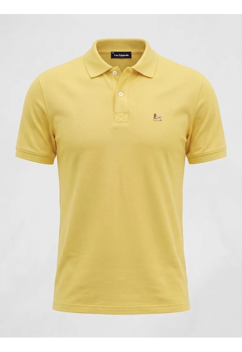 Tricou cu guler, Galben, Galben