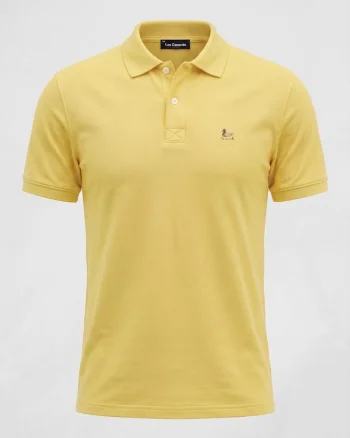 Tricou cu guler, Galben, Galben