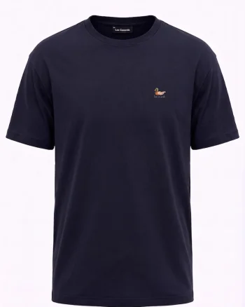 Tricou cu decolteu rotund, Bleumarin, Bleumarin