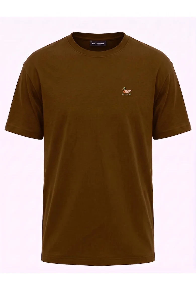 Tricou cu decolteu rotund, Maro, Maro