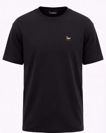 Tricou cu decolteu rotund, Negru, Negru
