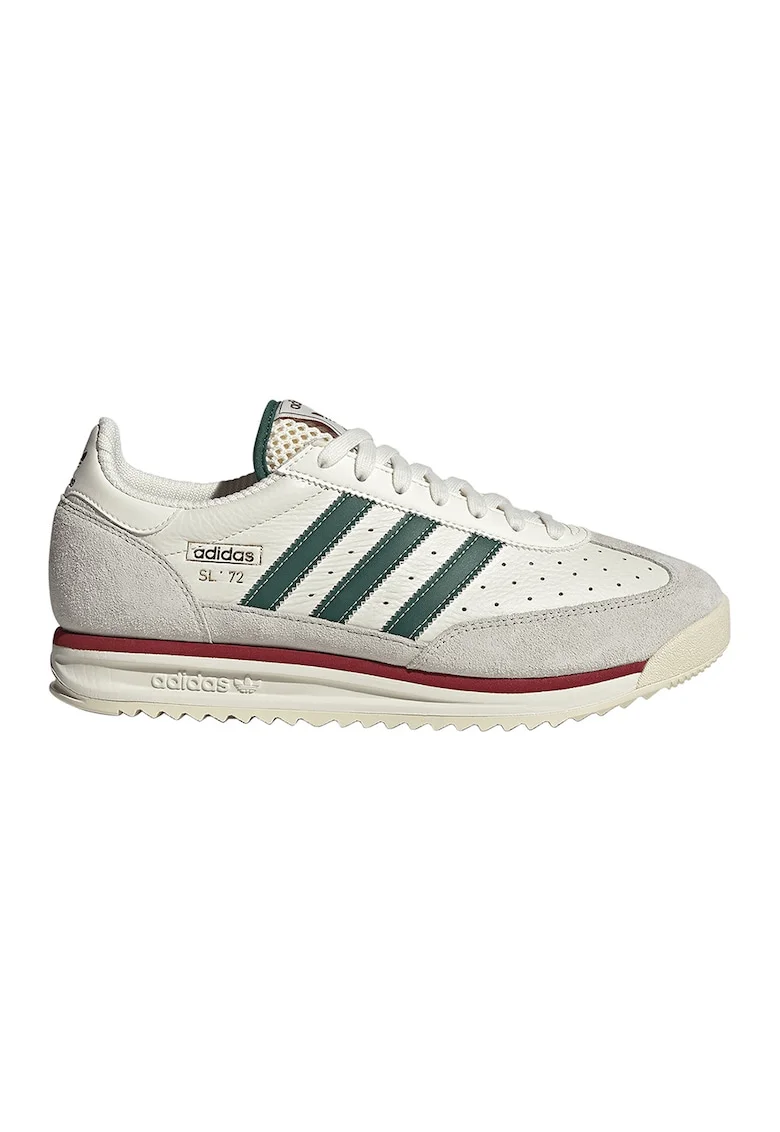 Pantofi sport Sl 72 RS din piele si piele intoarsa, Verde/Alb murdar
