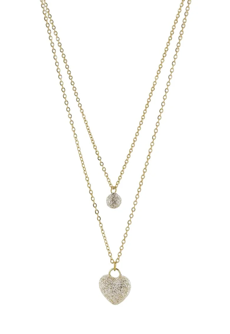 Set de coliere placate cu aur de 18K, Auriu