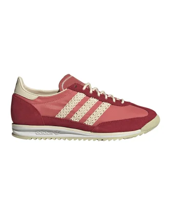Pantofi sport low-cut SL 72 din piele intoarsa, Rosu/Roz