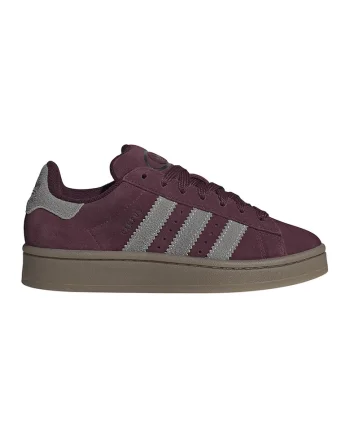 Pantofi sport Campus 00s din piele intoarsa, Visiniu/Gri