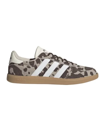 Pantoif sport Breaknet Sleek din piele intoarsa si material sintetic cu model animal print, Maro/Grej
