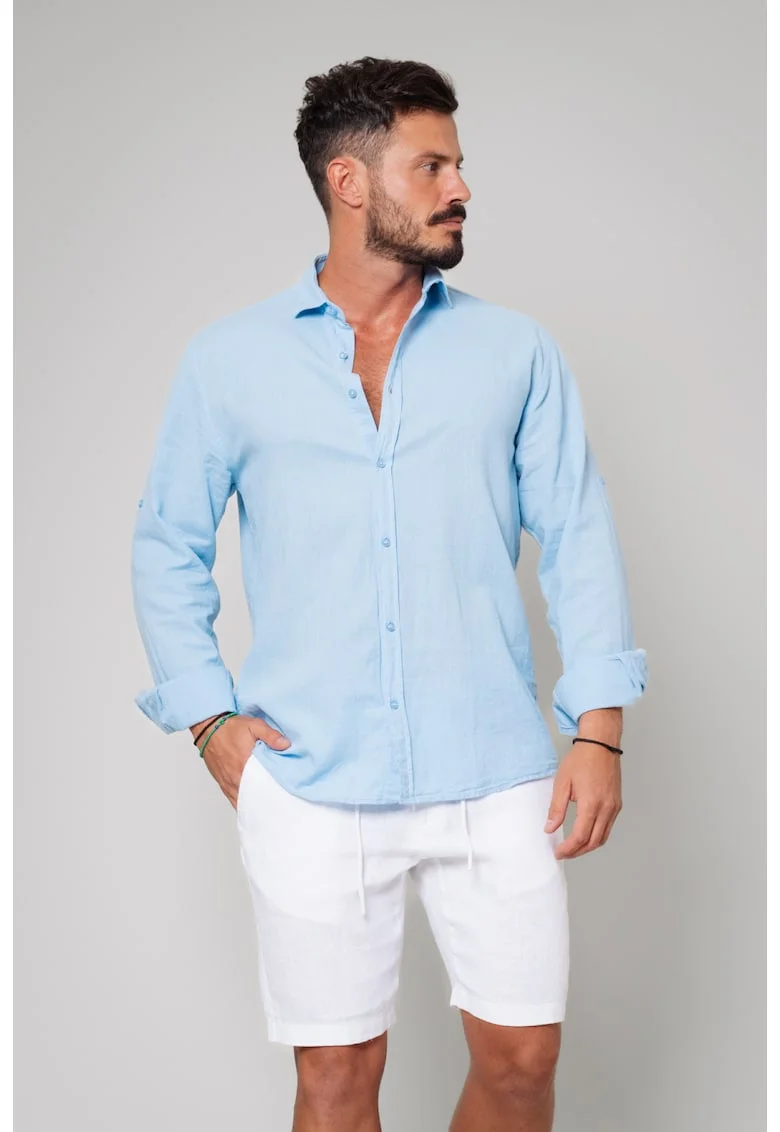 Camasa dIn 100% In Blue New 17519