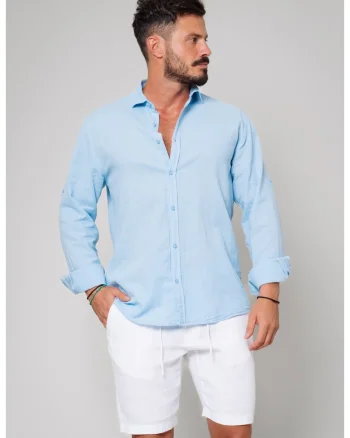 Camasa dIn 100% In Blue New 17519