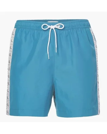 Pantaloni scurti de baie,  Poliester, Albastru, Bleumarin
