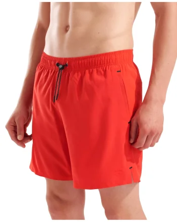 Pantaloni scurti de baie EVO Boxer Solid, Rosu