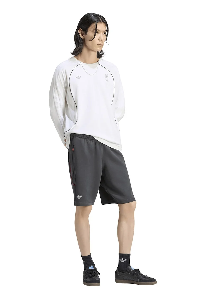 Bluza cu detalii reflectorizante Liverpool, Alb/Negru