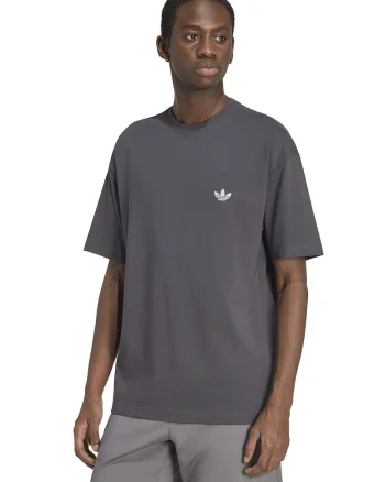 Tricou lejer de bumbac, Gri carbon