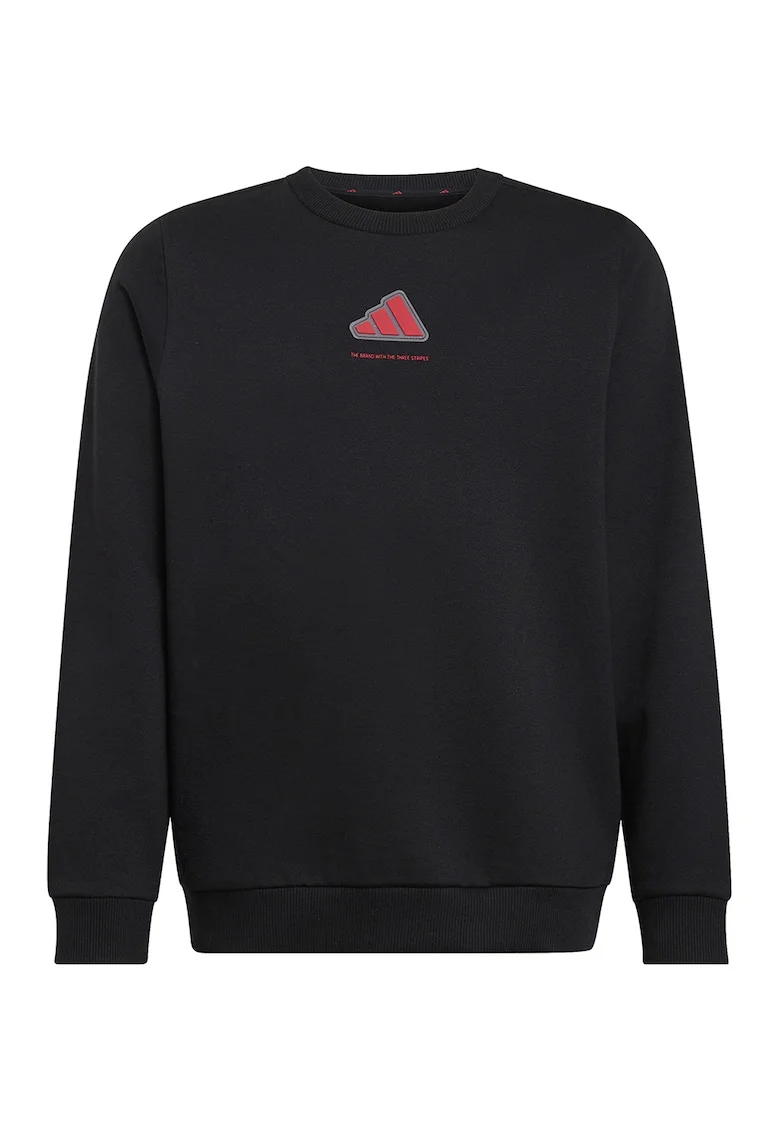Bluza de trening cu logo, Negru/Rosu vermillion