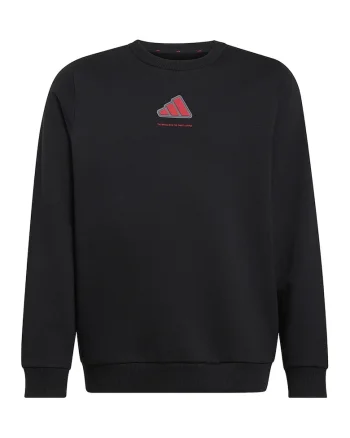 Bluza de trening cu logo, Negru/Rosu vermillion