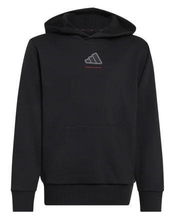 Hanorac regular fit cu buzunar kangaroo, Negru